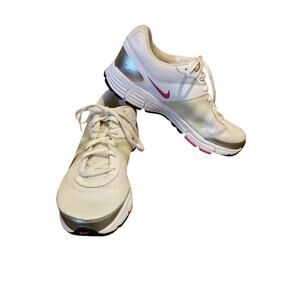 Nike Air Max Run Lite 3 White Pink Running Walking Shoes Womens Size 9.5